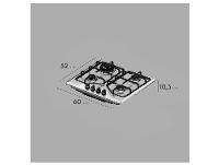 Cooktop 4 Bocas a Gás GLP Electrolux Inox KE4XC - 5