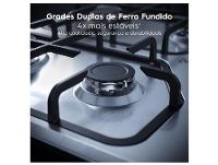 Cooktop 4 Bocas a Gás GLP Electrolux Inox KE4XC - 7