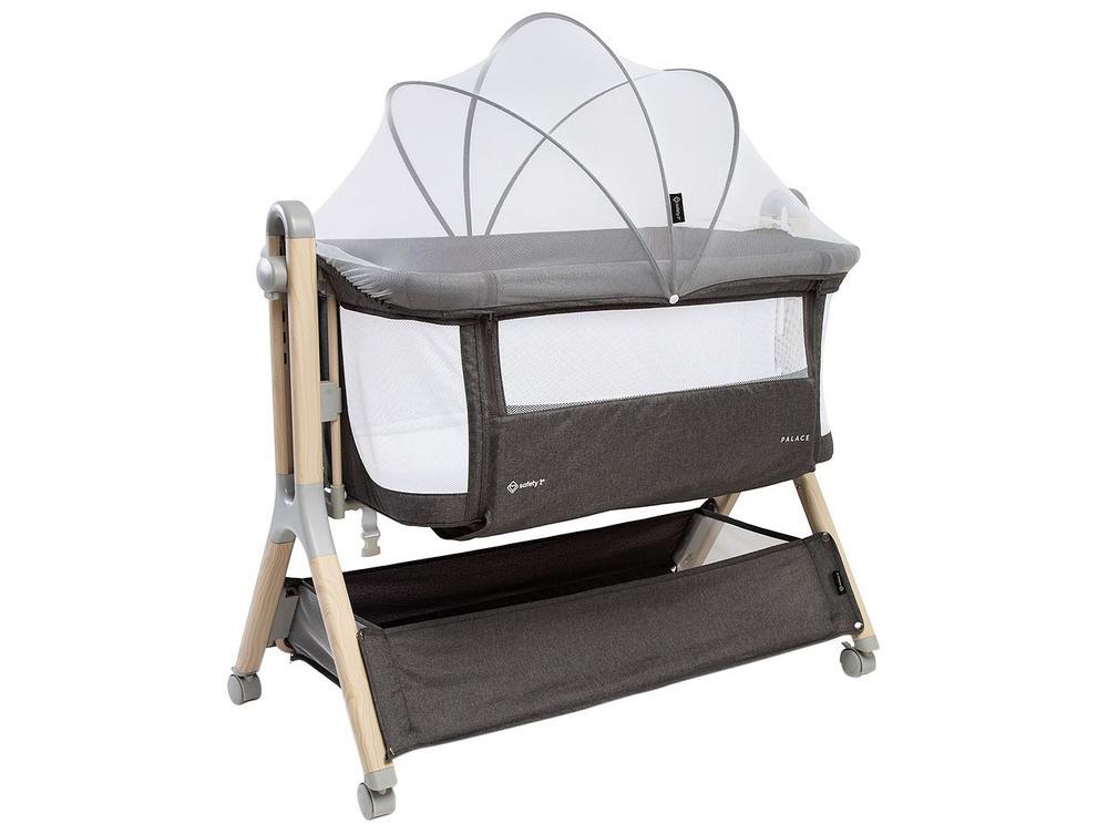 Berço Portátil Safety 1st Palace com Mosquiteiro 0 a 9kg Cinza - 1