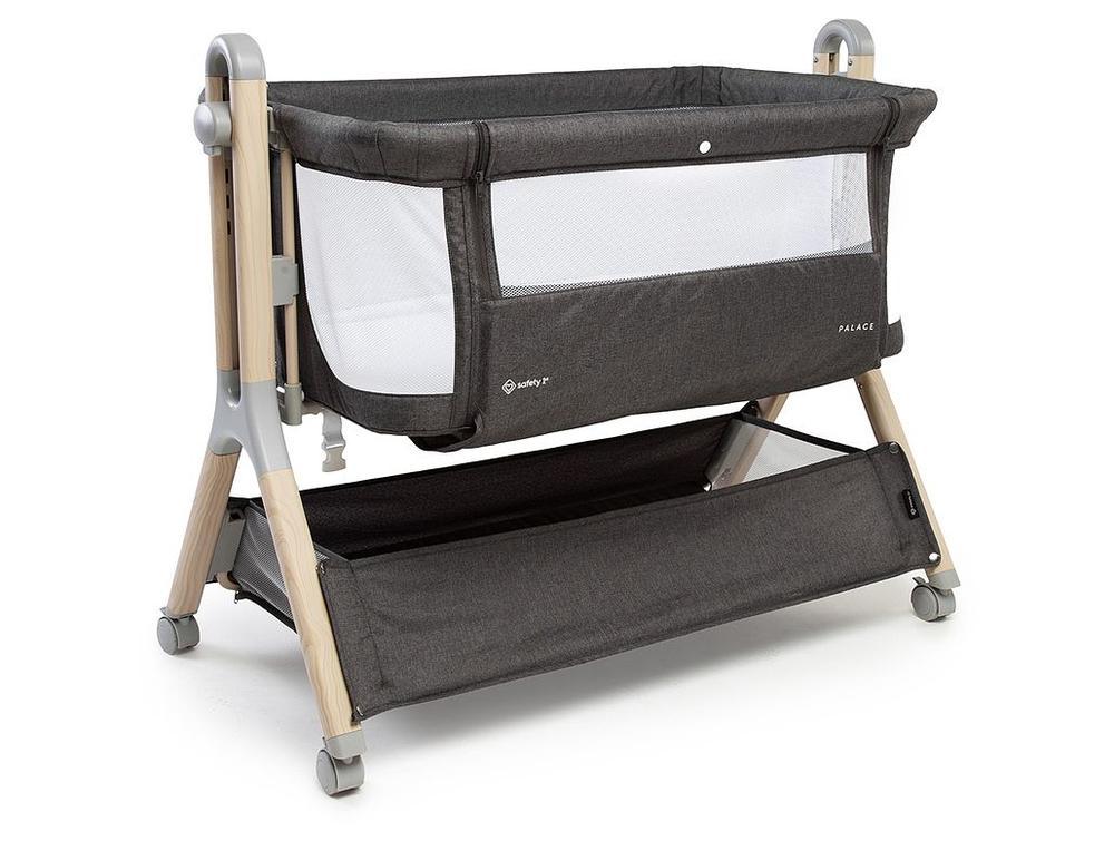Berço Portátil Safety 1st Palace com Mosquiteiro 0 a 9kg Cinza - 2