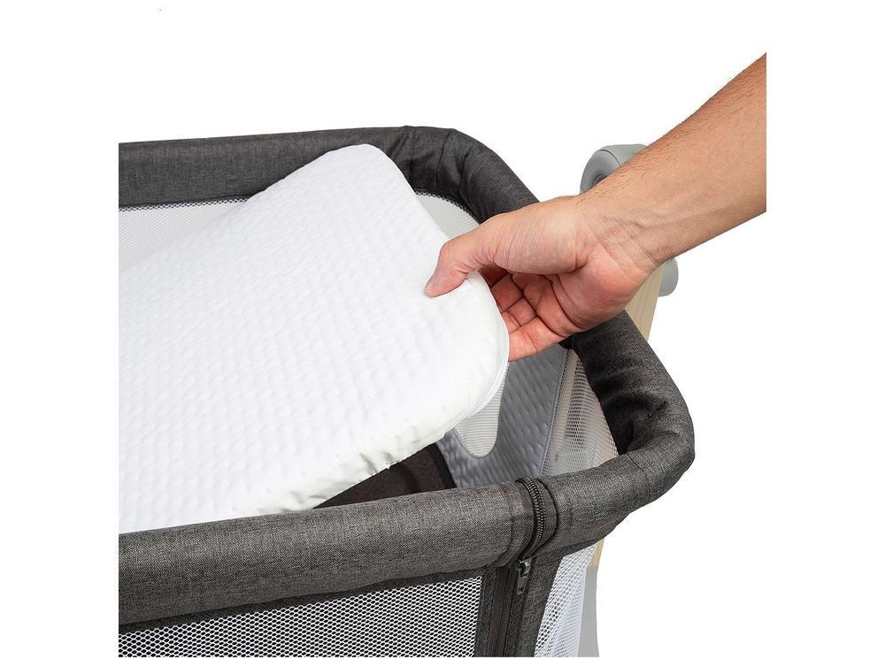 Berço Portátil Safety 1st Palace com Mosquiteiro 0 a 9kg Cinza - 4