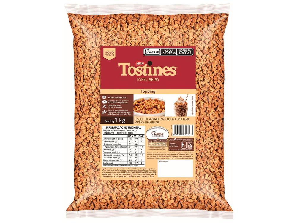 Biscoito Doce Triturado Avelã e Amendoim Integral Especiarias Tostines 1kg - 1