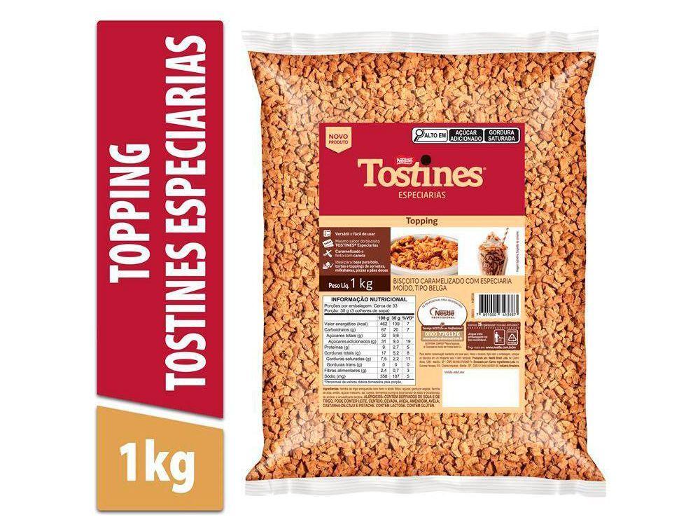 Biscoito Doce Triturado Avelã e Amendoim Integral Especiarias Tostines 1kg - 2