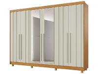 Guarda-roupa Casal com Espelho 4 Gavetas 6 Portas Made Marcs Torino - 7