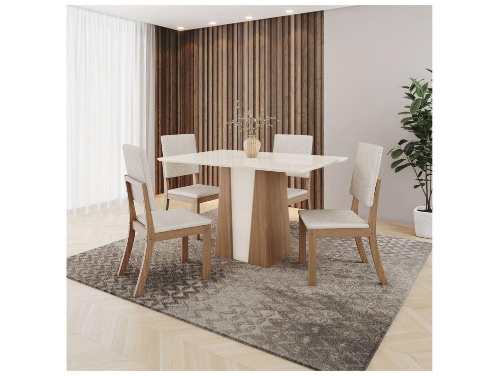Mesa de Jantar 4 Cadeiras Retangular Henn Orus - 1