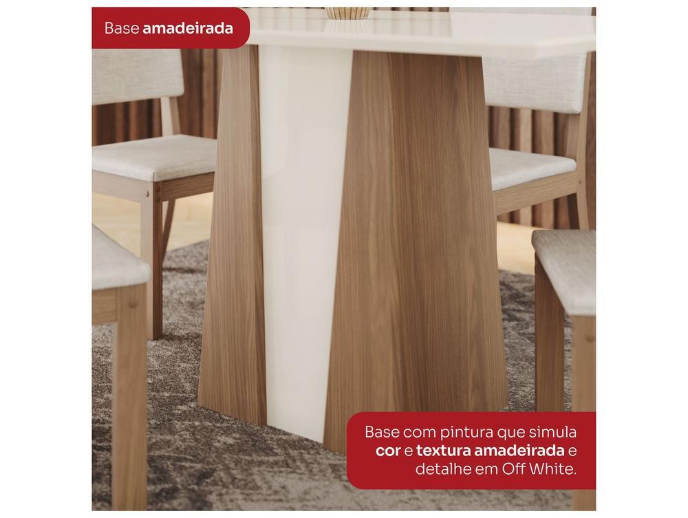 Mesa de Jantar 4 Cadeiras Retangular Henn Orus - 6
