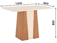 Mesa de Jantar 4 Cadeiras Retangular Henn Orus