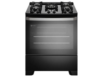 Fogão Electrolux 5 Bocas Efficient com PerfectCook Preto FE5GB