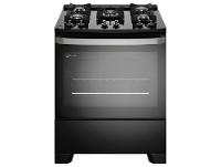 Fogão 5 Bocas Electrolux Inox Preto Mesa de Vidro Efficient FE5GB - 1