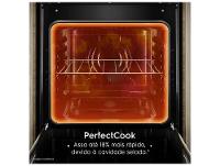 Fogão 5 Bocas Electrolux Inox Preto Mesa de Vidro Efficient FE5GB