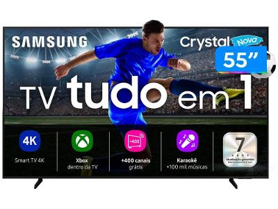 Smart TV 55" Samsung 4K UHD Crystal UHD UN55U8600FGXZD Tizen Bixby 3 HDMI
