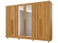 Guarda-roupa Casal com Espelho 4 Gavetas 6 Portas Made Marcs Torino - 7