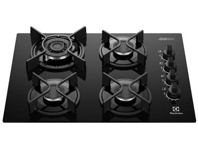 Cooktop 4 Bocas a Gás Electrolux Preto Experience KE4GC