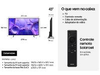 Smart TV 43" Samsung 4K UHD Crystal UHD UN43U8600FGXZD Tizen Bixby 3 HDMI - 7