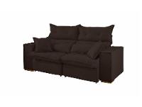 Sofá 3 Lugares Retrátil Reclinável Suede Parma JW Estofados - 6