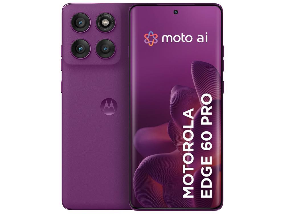 Smartphone Motorola Edge 60 Pro 256GB Violeta 5G 24GB RAM 6,7" Câm. Tripla + Selfie 50MP - 1