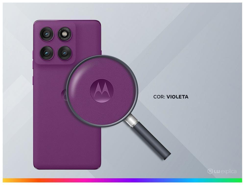 Smartphone Motorola Edge 60 Pro 256GB Violeta 5G 24GB RAM 6,7" Câm. Tripla + Selfie 50MP - 4
