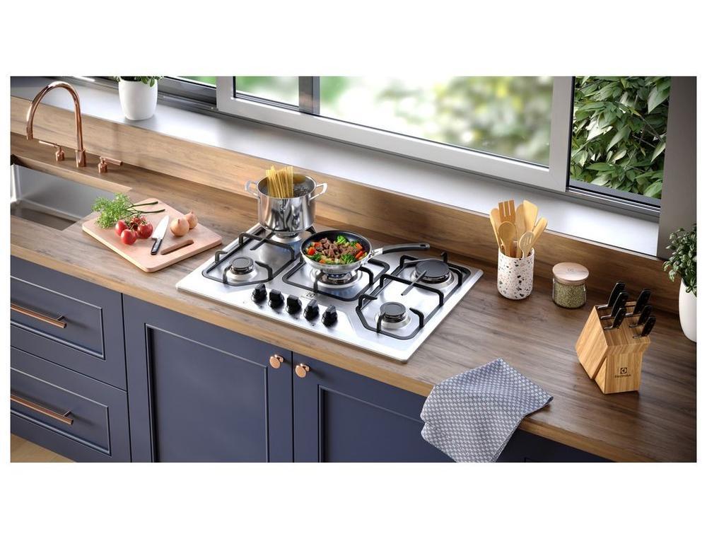 Cooktop 5 Bocas a Gás GLP Electrolux Inox Acendimento Automático KE5XC - 6
