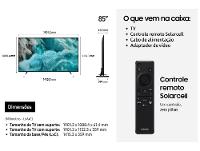 Smart TV 85" Samsung Ultra 4K QLED QN85Q7FAAGXZD Tizen Q4 AI 3 HDMI - 7