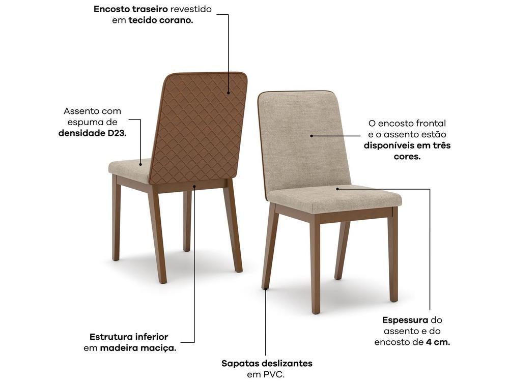 Mesa de Jantar 8 Cadeiras Retangular Henn Olívia - 3