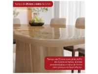 Mesa de Jantar 8 Cadeiras Retangular Henn Olívia - 7