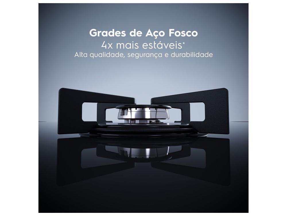 Cooktop 5 Bocas a Gás GLP Electrolux Preto Acendimento Automático Efficient KE5GR - 2