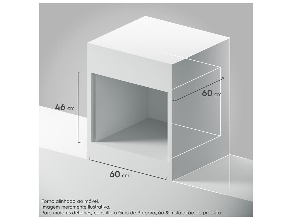 Forno Elétrico de Embutir Electrolux Multifuncional 50L Preto Experience OE5EA - 3