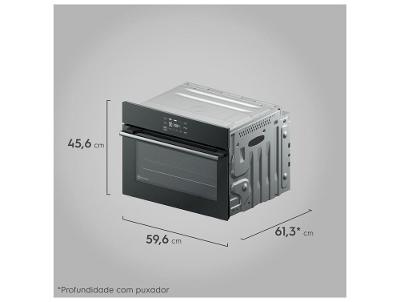 Forno Elétrico de Embutir Electrolux Multifuncional 50L Preto Experience OE5EA
