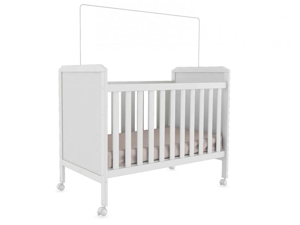 Berço Mini Cama Branco Moveis Peroba Anjinho - 1