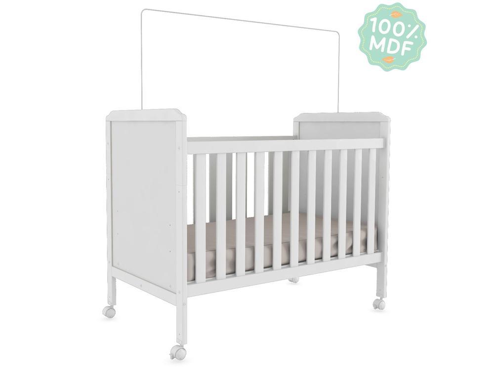 Berço Mini Cama Branco Moveis Peroba Anjinho - 5