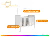 Berço Mini Cama Branco Moveis Peroba Anjinho - 2