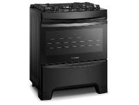 Fogão 5 Bocas Continental Inox Mesa de Vidro Preto Tripla Chama FC5GB - 9