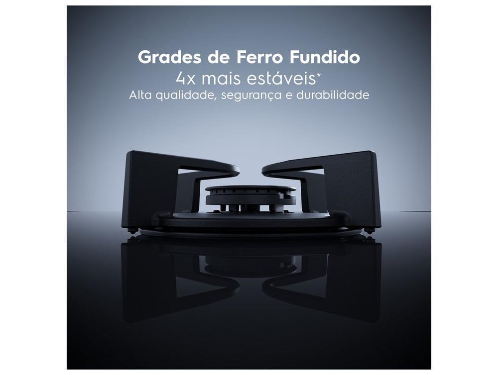 Cooktop 5 Bocas a Gás GLP Electrolux Preto Acendimento Automátic Pro Series KE5PS - 3