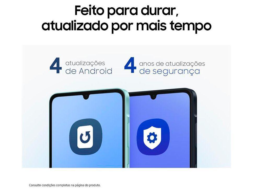 Smartphone Samsung Galaxy A06 5G 128GB 4GB RAM Cinza Câm. 50MP + Selfie 8MP - 3