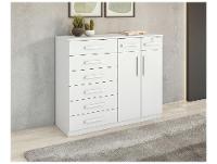 Cômoda Multiuso com Sapateira 8 Gavetas 2 Portas Móveis Lopas Toronto