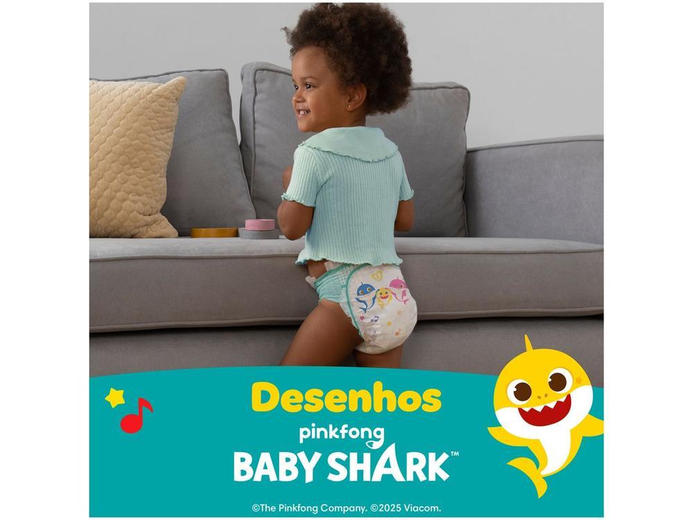 Fralda Pampers Baby Shark SuperSequinha Diurna e Noturna XXG 14 a 18kg 66 Unidades - 5