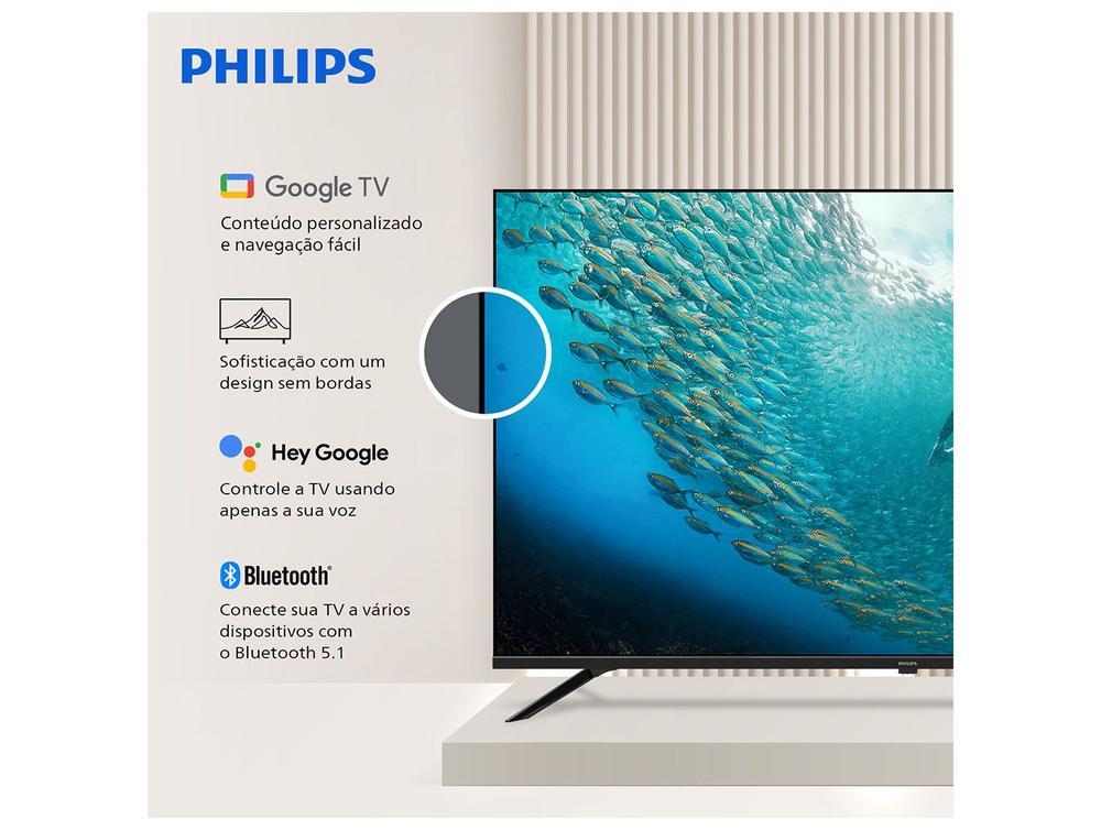 Smart TV 70" Philips 4K UHD DLED 70PUG7019/78 Google TV Quad Core Google Assistente 3 HDMI - 3