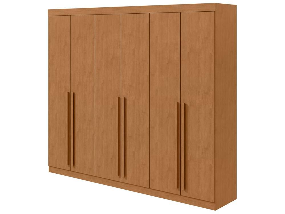 Guarda-roupa Casal 6 Gavetas 6 Portas Móveis Lopas Bertha - 7