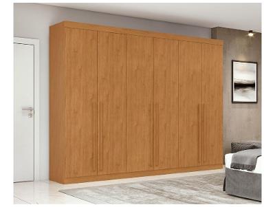 Guarda-roupa Casal 6 Gavetas 6 Portas Móveis Lopas Bertha