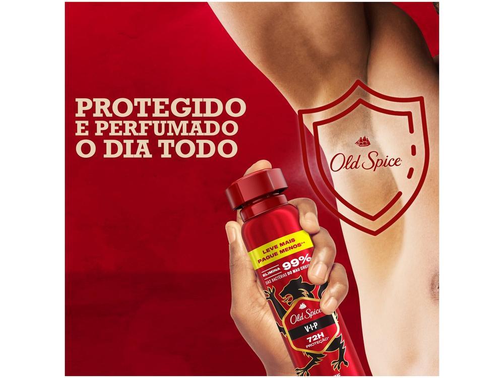 Desodorante Antitranspirante Aerossol Old Spice VIP 250ml - 3