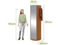 Sapateira com Espelho 5 Prateleiras Móveis Lopas Esthela - 3