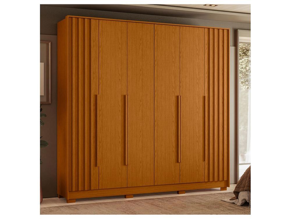 Guarda-roupa Casal 4 Gavetas 6 Portas Móveis Albatroz Deville - 1