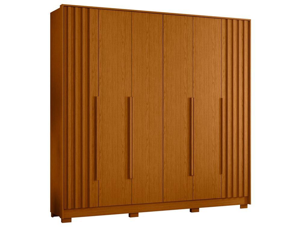 Guarda-roupa Casal 4 Gavetas 6 Portas Móveis Albatroz Deville - 7