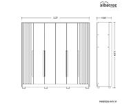 Guarda-roupa Casal 4 Gavetas 6 Portas Móveis Albatroz Deville - 3