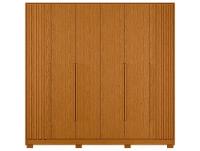 Guarda-roupa Casal 4 Gavetas 6 Portas Móveis Albatroz Deville - 6