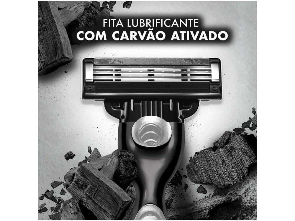 Kit Carga para Aparelho de Barbear Gillette Mach 3 Carbono 10 Unidades  com Necessaire - 4