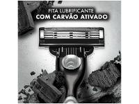 Kit Carga para Aparelho de Barbear Gillette Mach 3 Carbono 10 Unidades  com Necessaire