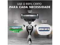 Kit Carga para Aparelho de Barbear Gillette Mach 3 Carbono 10 Unidades  com Necessaire - 6