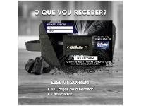 Kit Carga para Aparelho de Barbear Gillette Mach 3 Carbono 10 Unidades  com Necessaire - 8