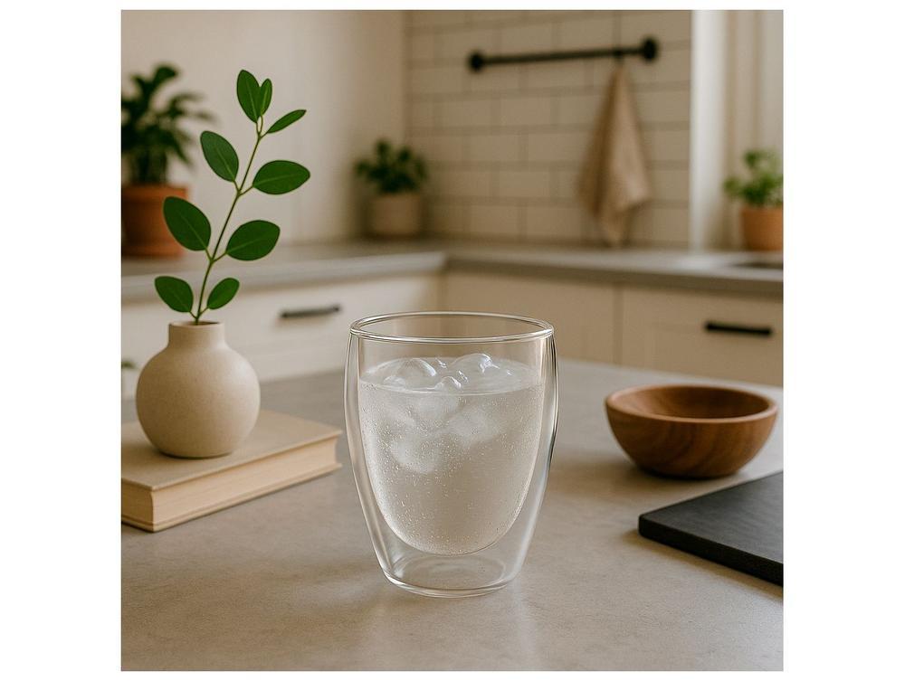 Jogo de Copos de Vidro para Cappuccino 350ml 6 Peças Haus Concept Inspire - 4